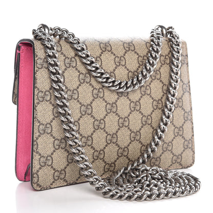 Gucci GG Supreme Monogram Mini Dionysus Shoulder Bag Pink 3 of 9