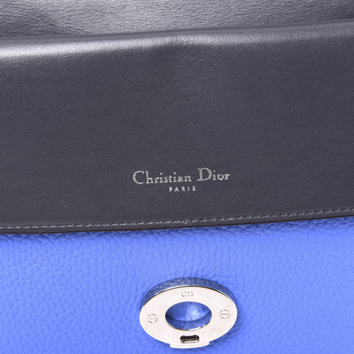Bullcalf Medium Be Dior Flap Blue