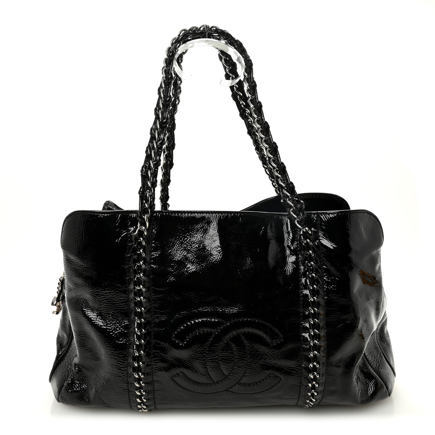 Chanel Patent Calfskin Large Luxe Ligne Tote Black 1 of 12
