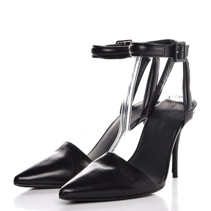 Alexander Wang Calfskin Lovisa Ankle Strap Pumps 35.5 Black 3 of 9