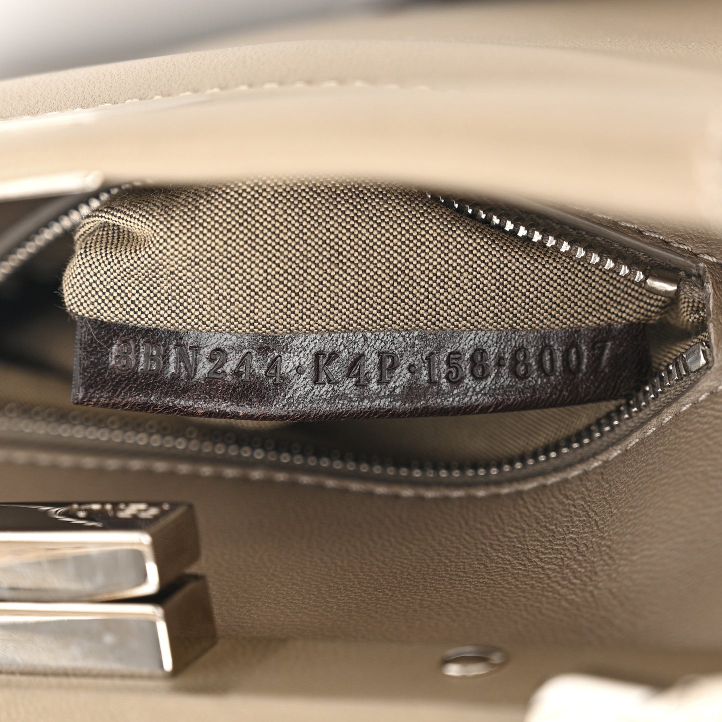 Nappa Mini Peekaboo Iconic Satchel Tortora