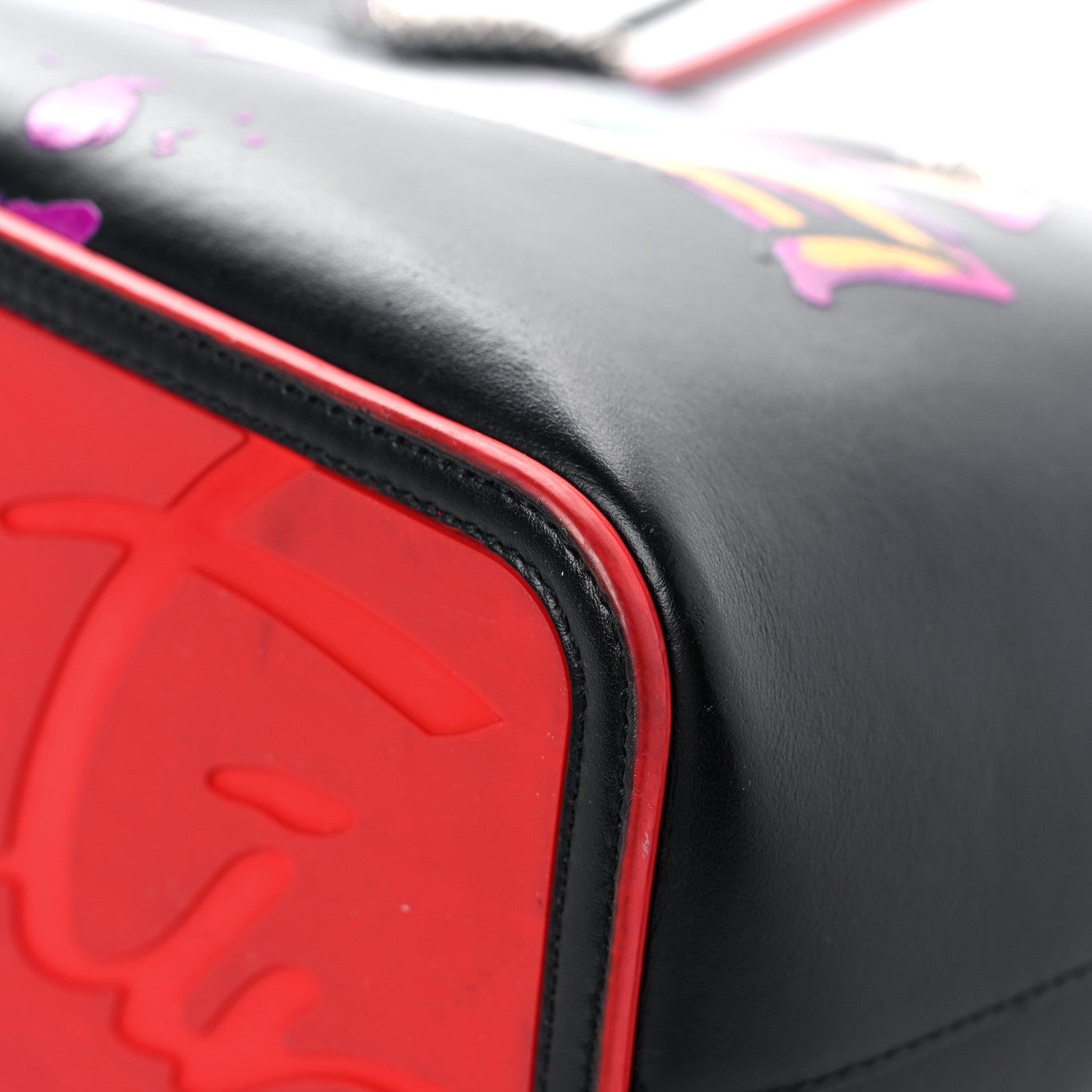 Christian Louboutin Calfskin In Love East West Cabata Tote Black Multicolor 9 of 21