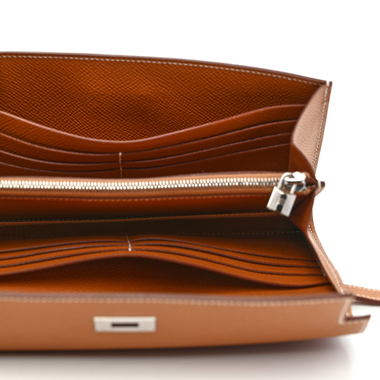 Hermes Epsom Kelly Longue Wallet Gold 7 of 8