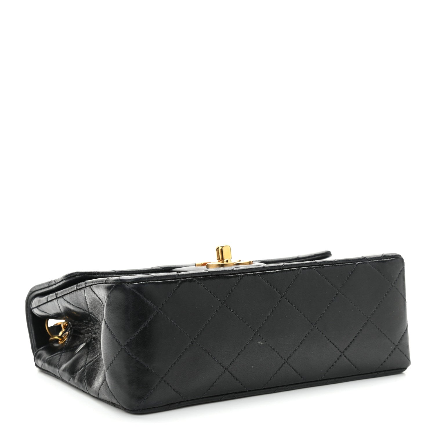 Chanel Lambskin Quilted Mini Square Flap Bag Black 4 of 9