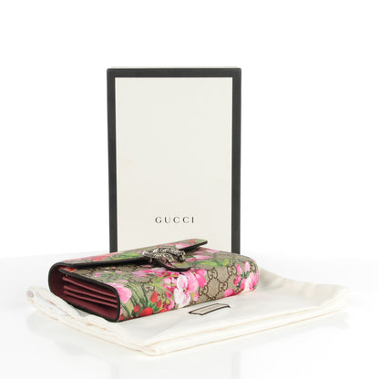 Gucci GG Supreme Monogram Blooms Mini Dionysus Chain Wallet Beige Multicolor Dry Rose 4 of 7