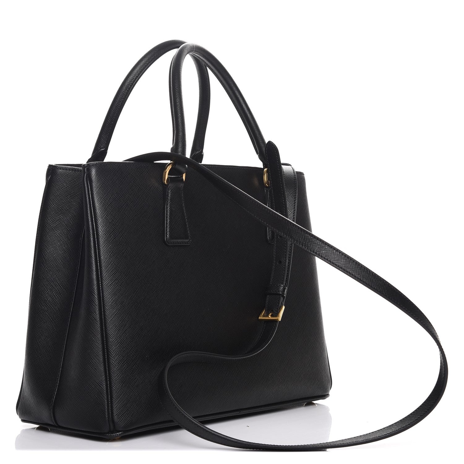 Prada Saffiano Lux Small Tote Nero Black 4 of 8