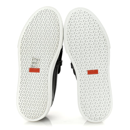 Hermes Epsom Calfskin Game Slip On Fringe Sneakers 38 Black 6 of 9