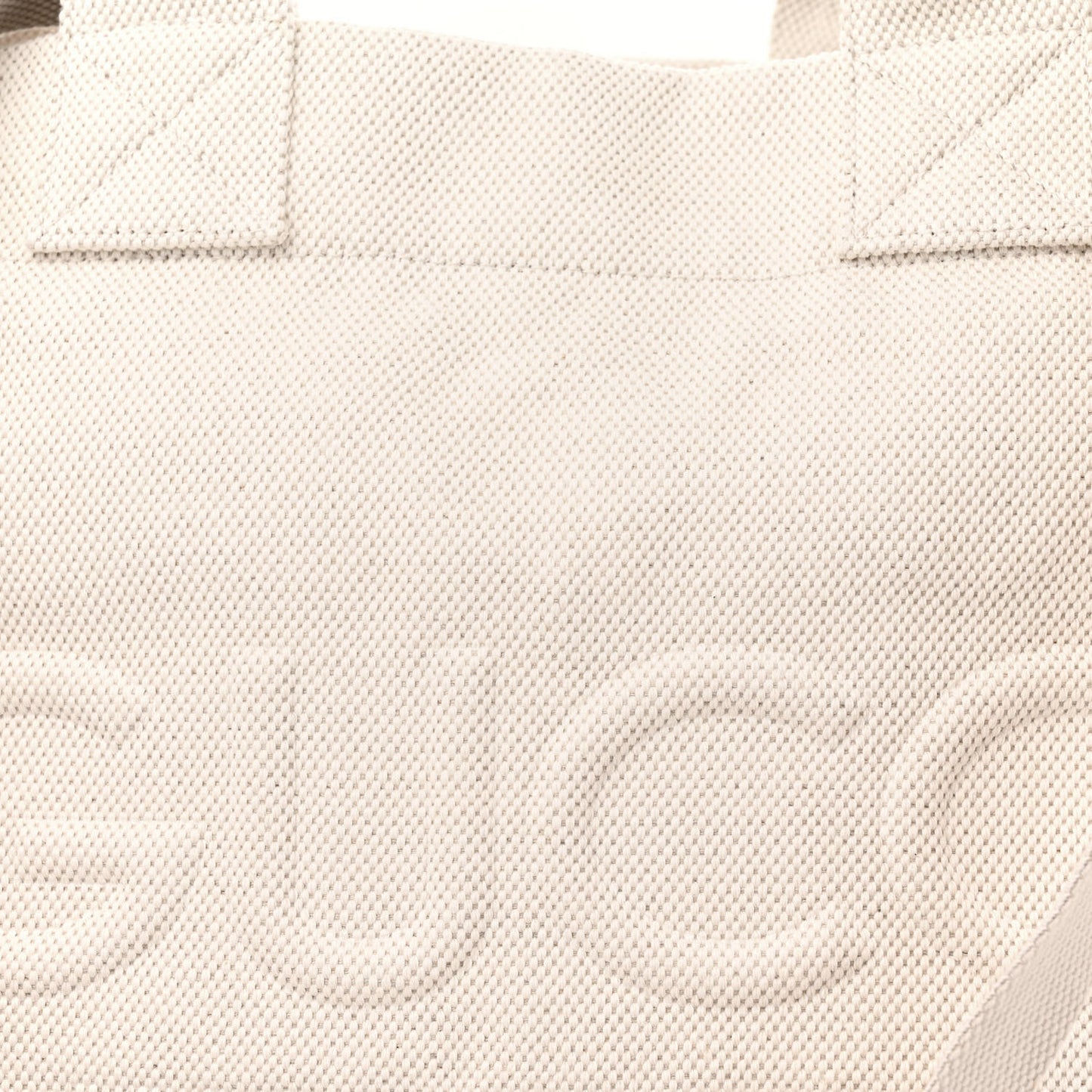 Canvas Logo Embossed Ophidia Tote Beige