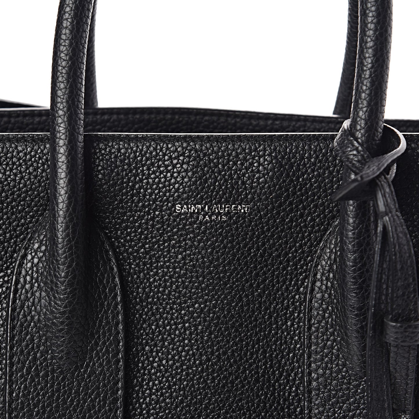 Grained Calfskin Small Souple Sac De Jour Black