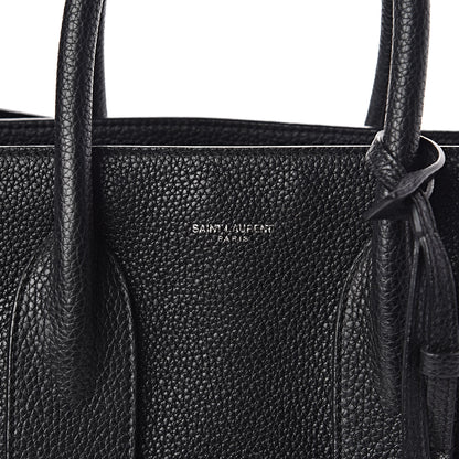 Saint Laurent Grained Calfskin Small Souple Sac De Jour Black 9 of 11