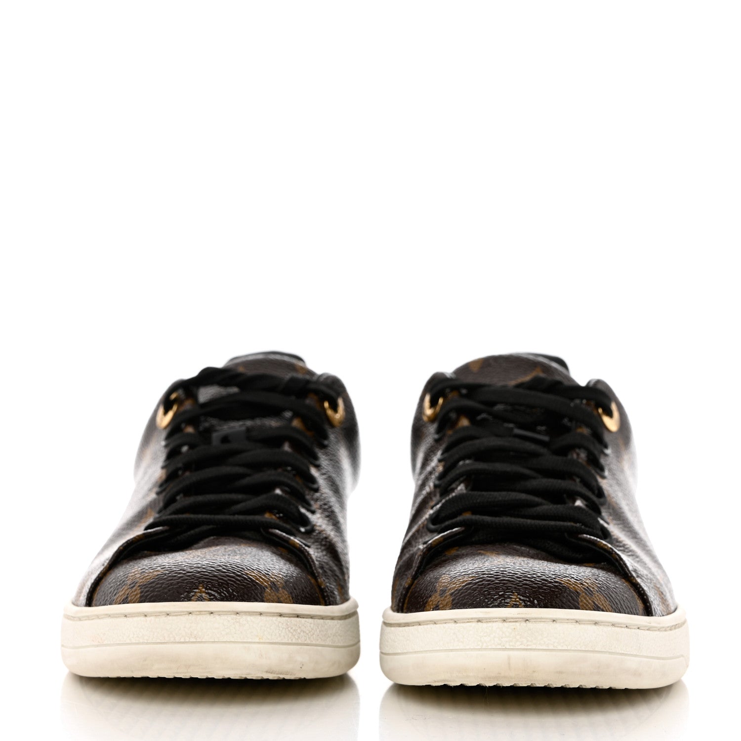 Louis Vuitton Patent Monogram Frontrow Sneakers 35.5 2 of 12