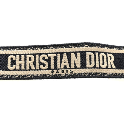 Christian Dior Canvas Embroidered Shoulder Strap Blue 4 of 5