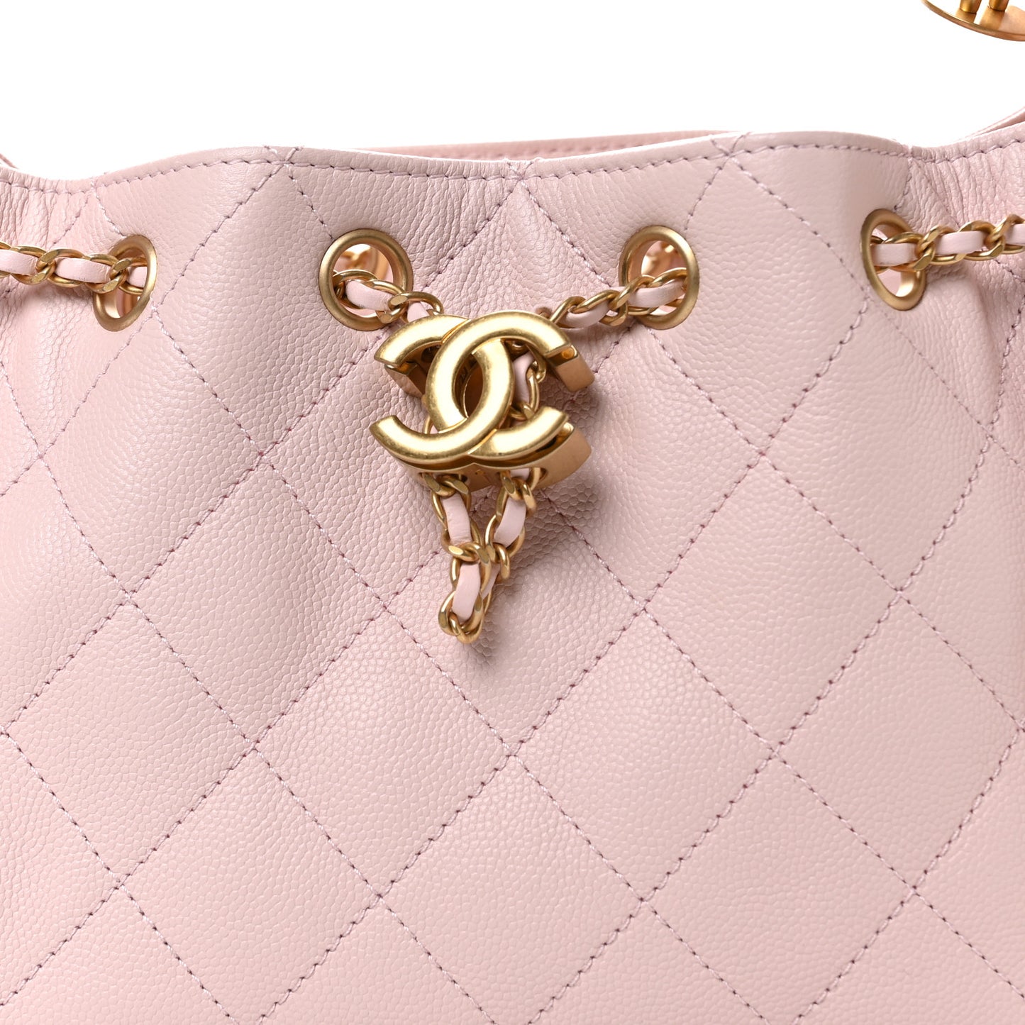 Caviar Quilted Mini Chanel 25 Handbag Light Pink