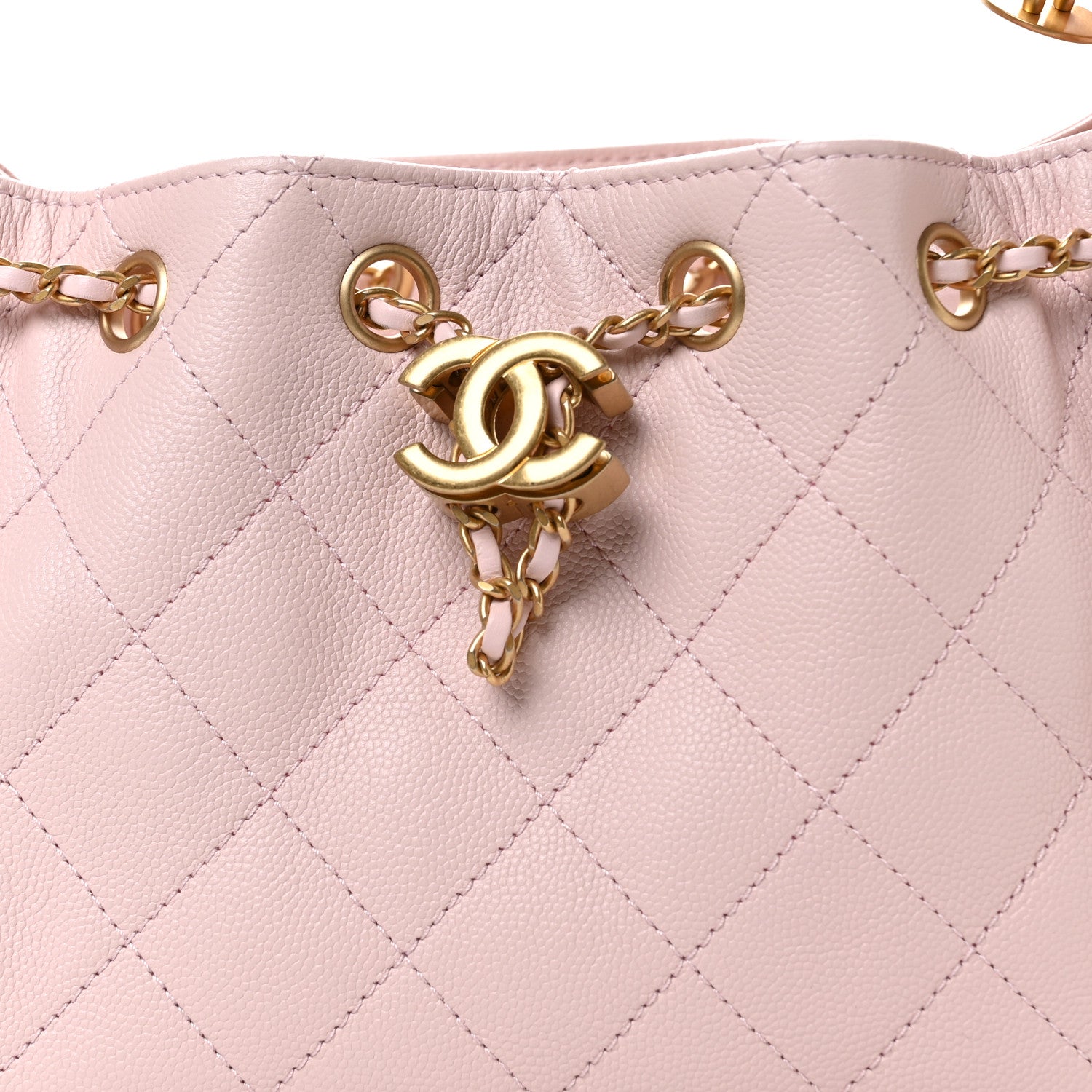 Chanel Caviar Quilted Mini Chanel 25 Handbag Light Pink 8 of 11
