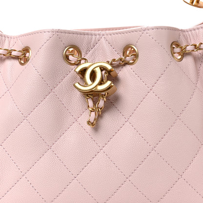 Chanel Caviar Quilted Mini Chanel 25 Handbag Light Pink 8 of 11