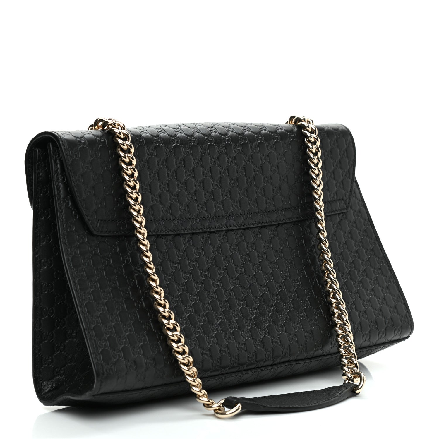 Gucci Microguccissima Medium Emily Chain Shoulder Bag Black 3 of 10