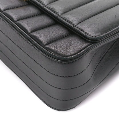 Saint Laurent Lambskin Matelasse Monogram Large Vicky Chain Bag Black 11 of 11