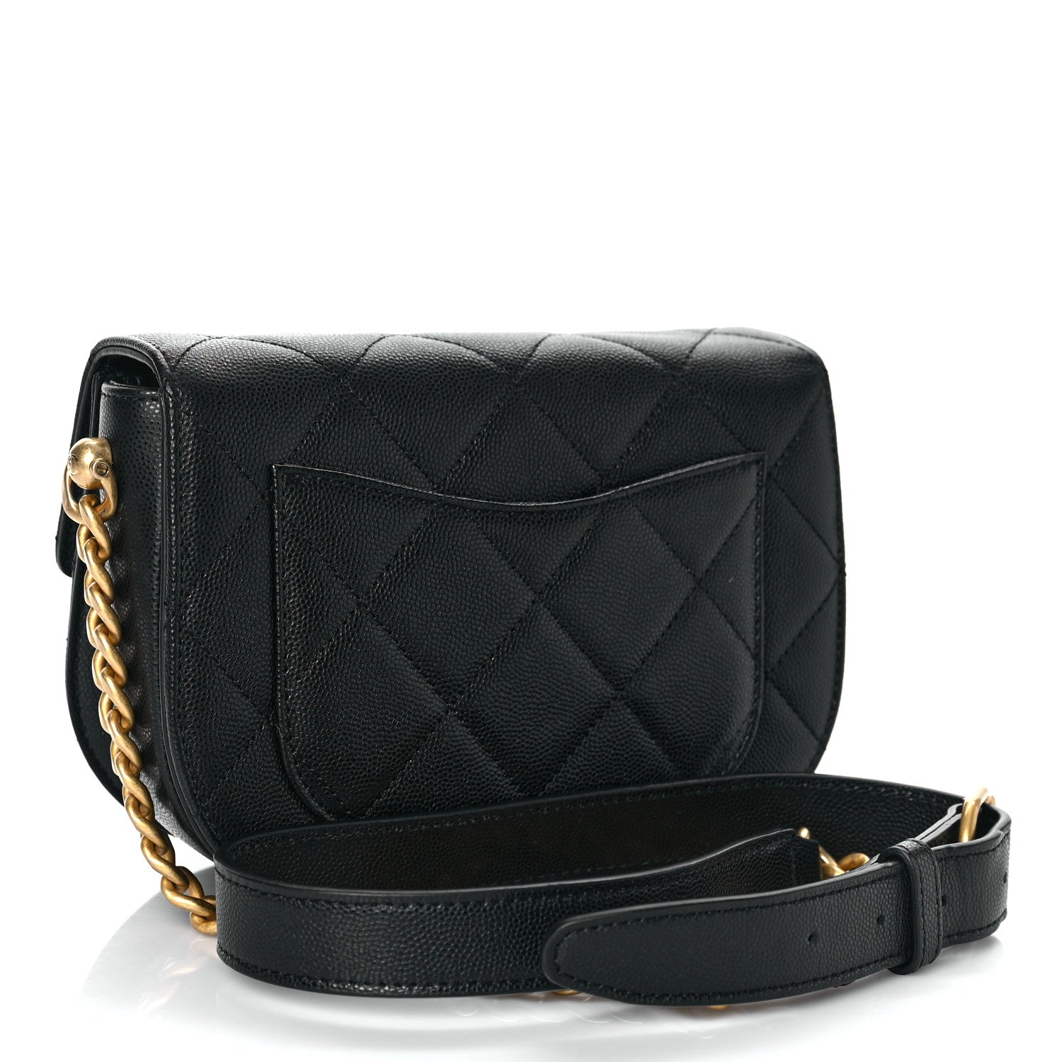 Chanel Caviar Quilted Moon Messenger Black 3 of 9