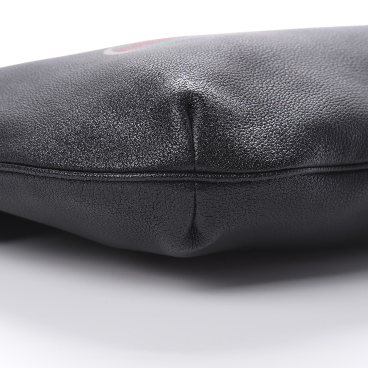 Gucci Grained Calfskin Logo Half Moon Hobo Black 9 of 10