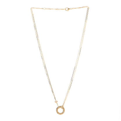Cartier 18K Yellow Gold 2 Diamond LOVE Necklace 3 of 6