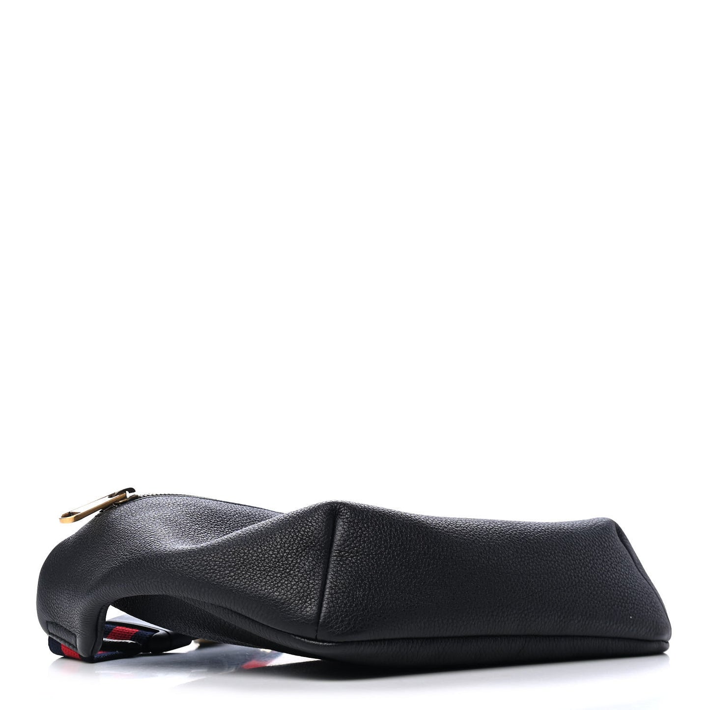 Grained Calfskin Coco Capitan Logo Belt Bag Black