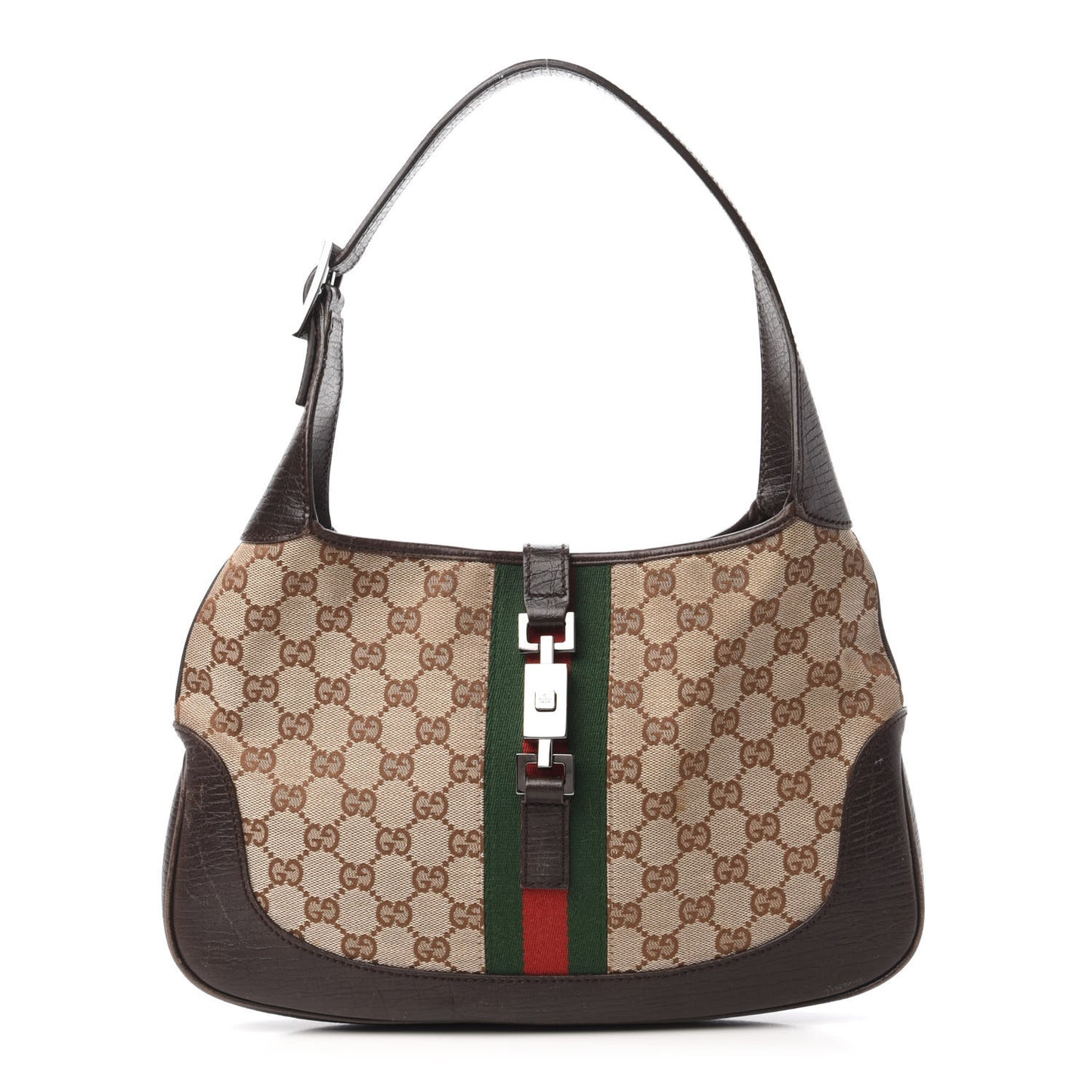 Monogram Web Jackie O Hobo Dark Brown