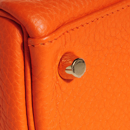 Hermes Taurillon Clemence Kelly Retourne 32 Orange 19 of 25