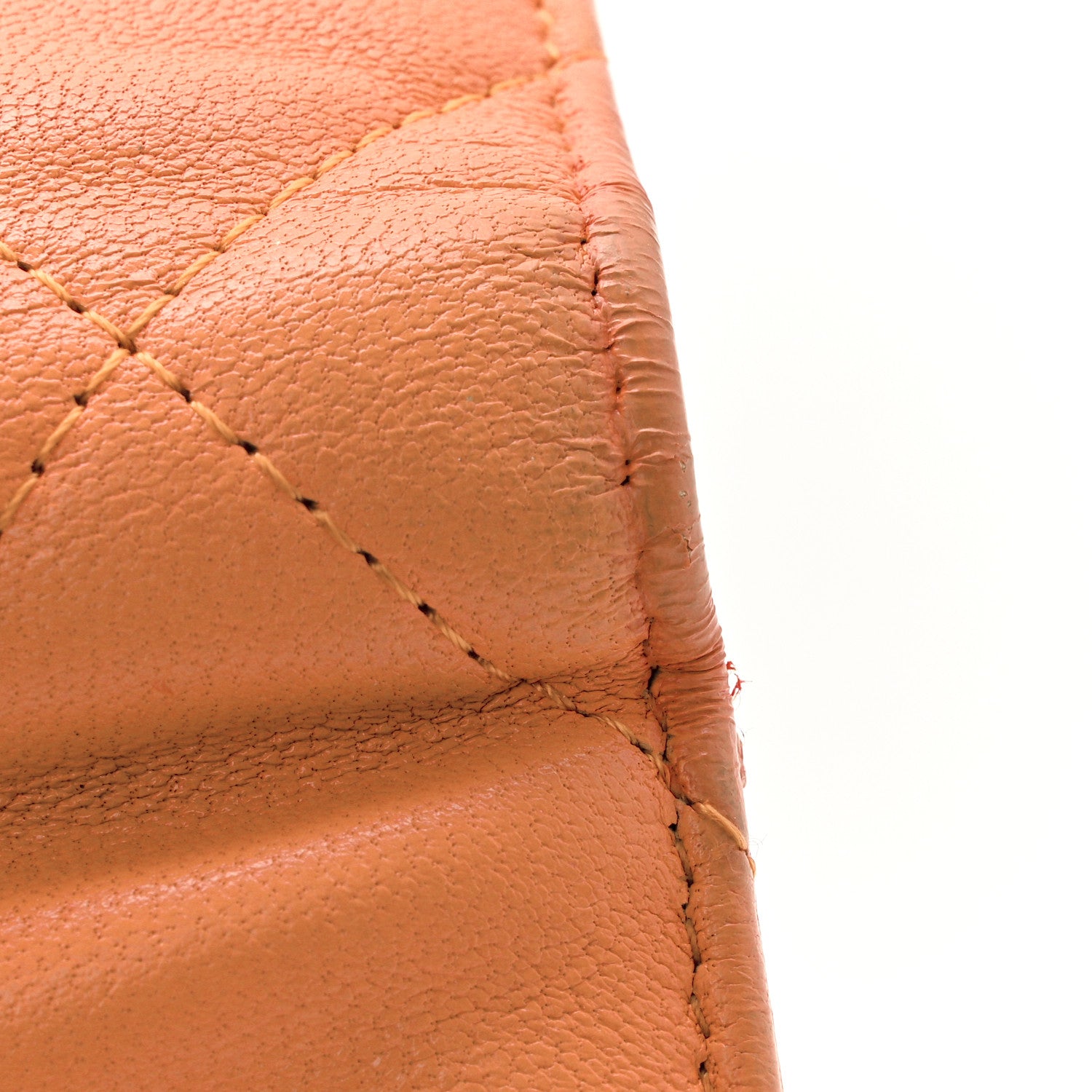 Chanel Goatskin Quilted Small Chanel 19 Flap Wallet Orange 1819411
