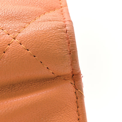 Chanel Goatskin Quilted Small Chanel 19 Flap Wallet Orange 13 of 13