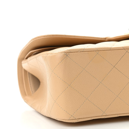 Chanel Caviar Quilted Jumbo Double Flap Beige Clair 9 of 13