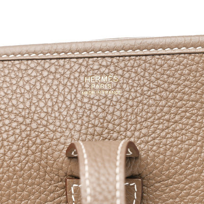Hermes Taurillon Clemence Evelyne III PM Etoupe 6 of 11