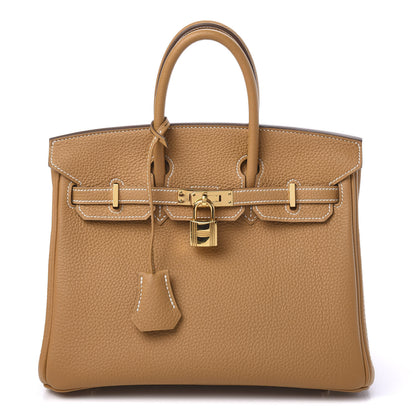 Hermes Togo Birkin 25 Natural Sable 1 of 37