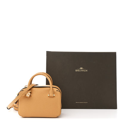 Delvaux Taurillon Soft Nano Cool Box Satchel Honey 12 of 12