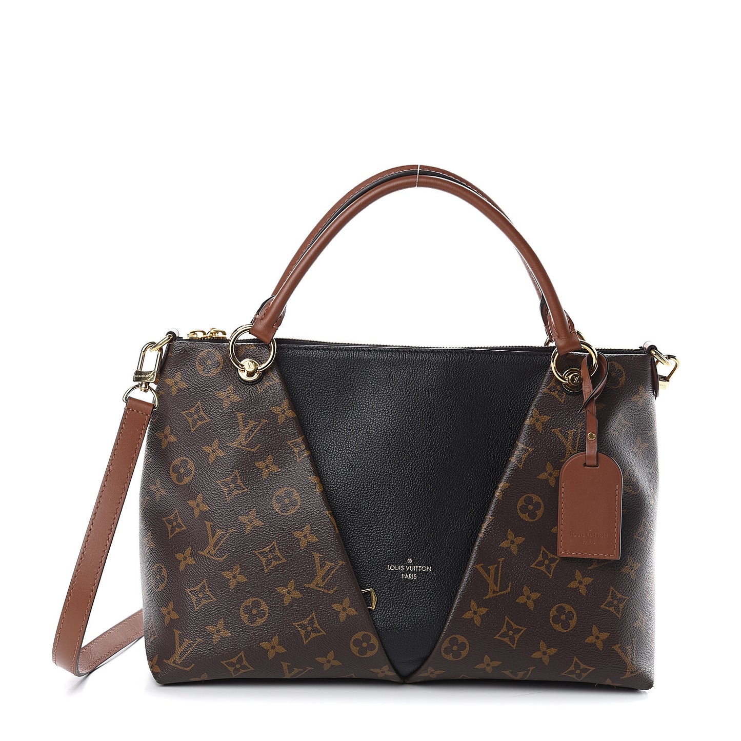 Monogram V Tote MM Black