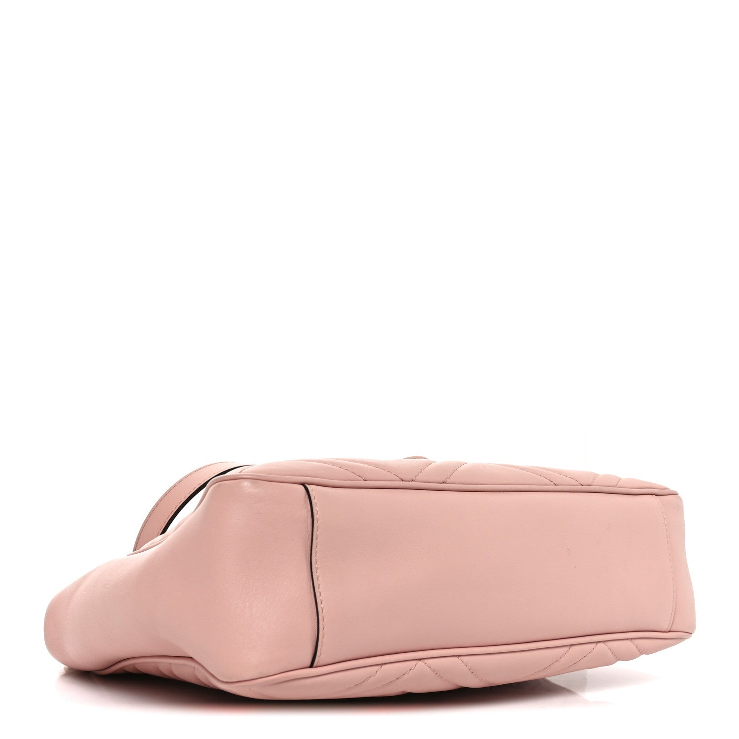 Gucci Calfskin Matelasse Medium GG Marmont Open Top Shoulder Bag Perfect Pink 4 of 10