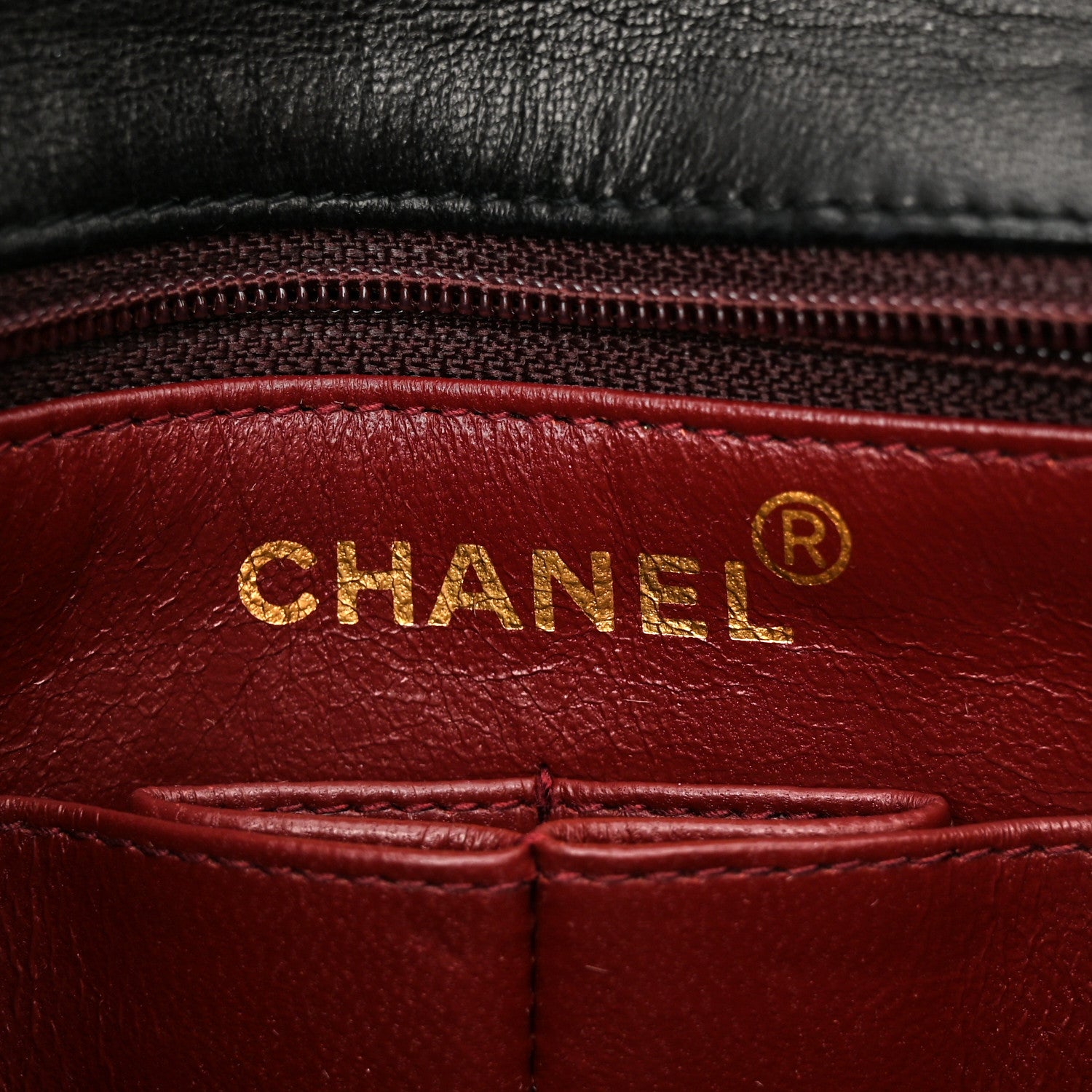 Chanel Lambskin Quilted Mini Square Flap Bag Black 6 of 10