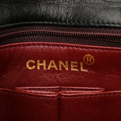 Chanel Lambskin Quilted Mini Square Flap Bag Black 6 of 10