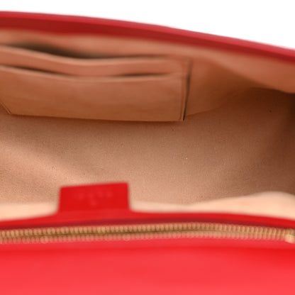 Gucci Guccissima Medium Padlock Shoulder Bag Hibiscus Red 5 of 10