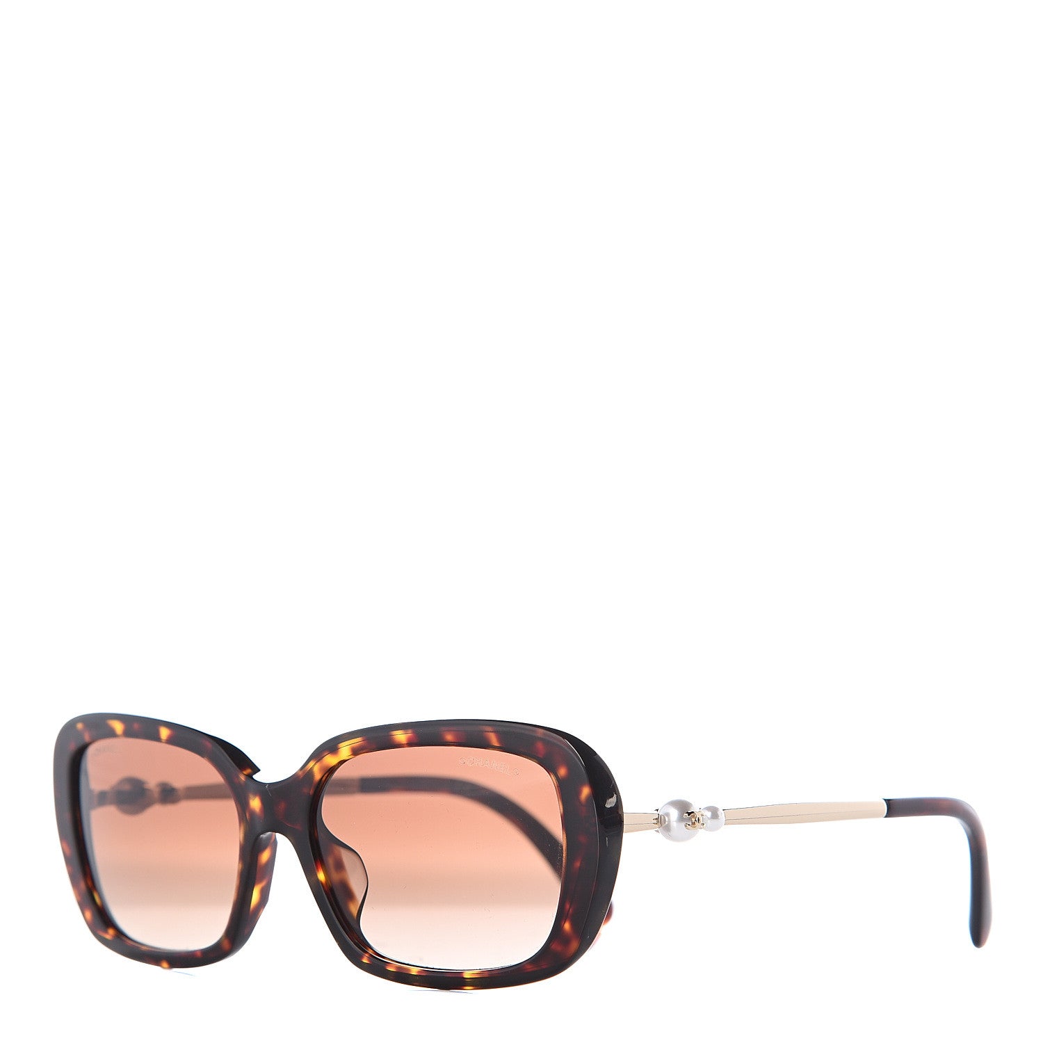 Chanel Pearl Square Polarized Sunglasses 5427-H-A Tortoise 1 of 7
