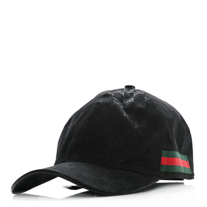 Gucci Monogram Web Baseball Hat M Black 1 of 10