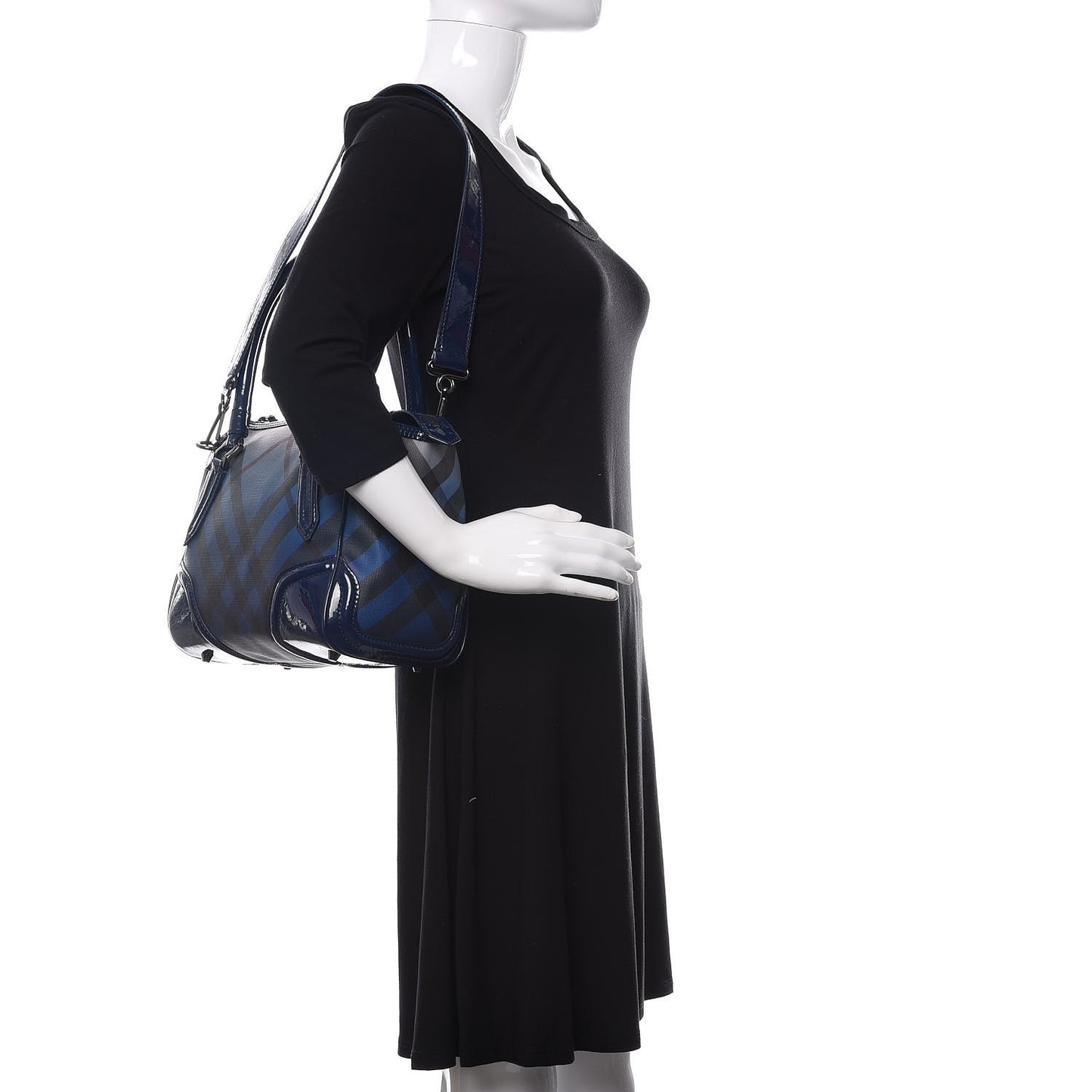Patent Nova Pop Degrade Top Handle Bag Jet Blue