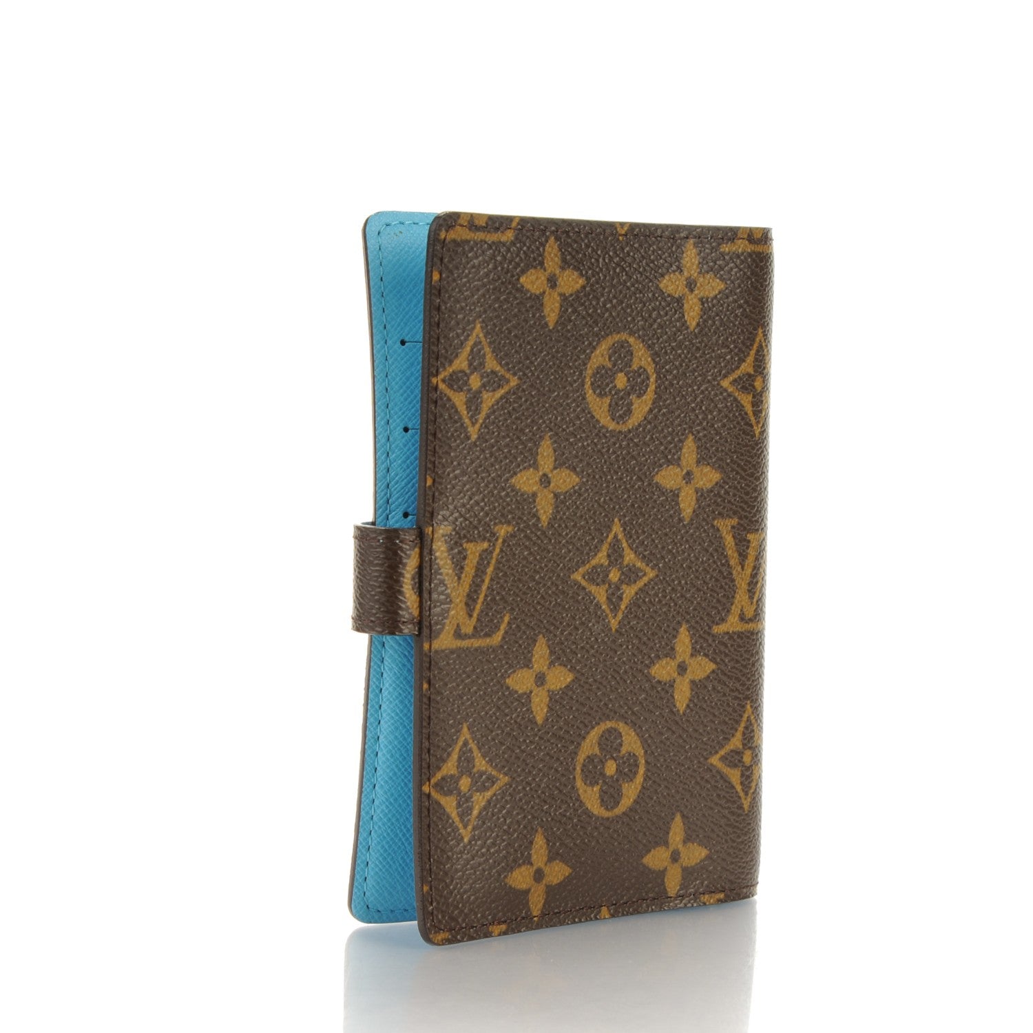 Louis Vuitton Monogram Groom Small Ring Agenda Cover Blue 3 of 7