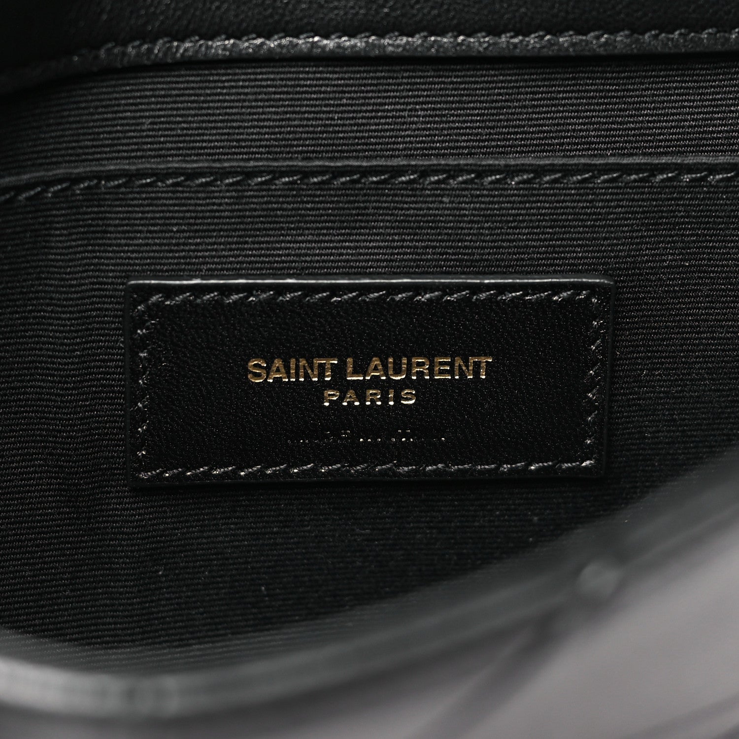 Saint Laurent Lambskin Patchwork Monogram Jamie Chain Wallet Black 5 of 9