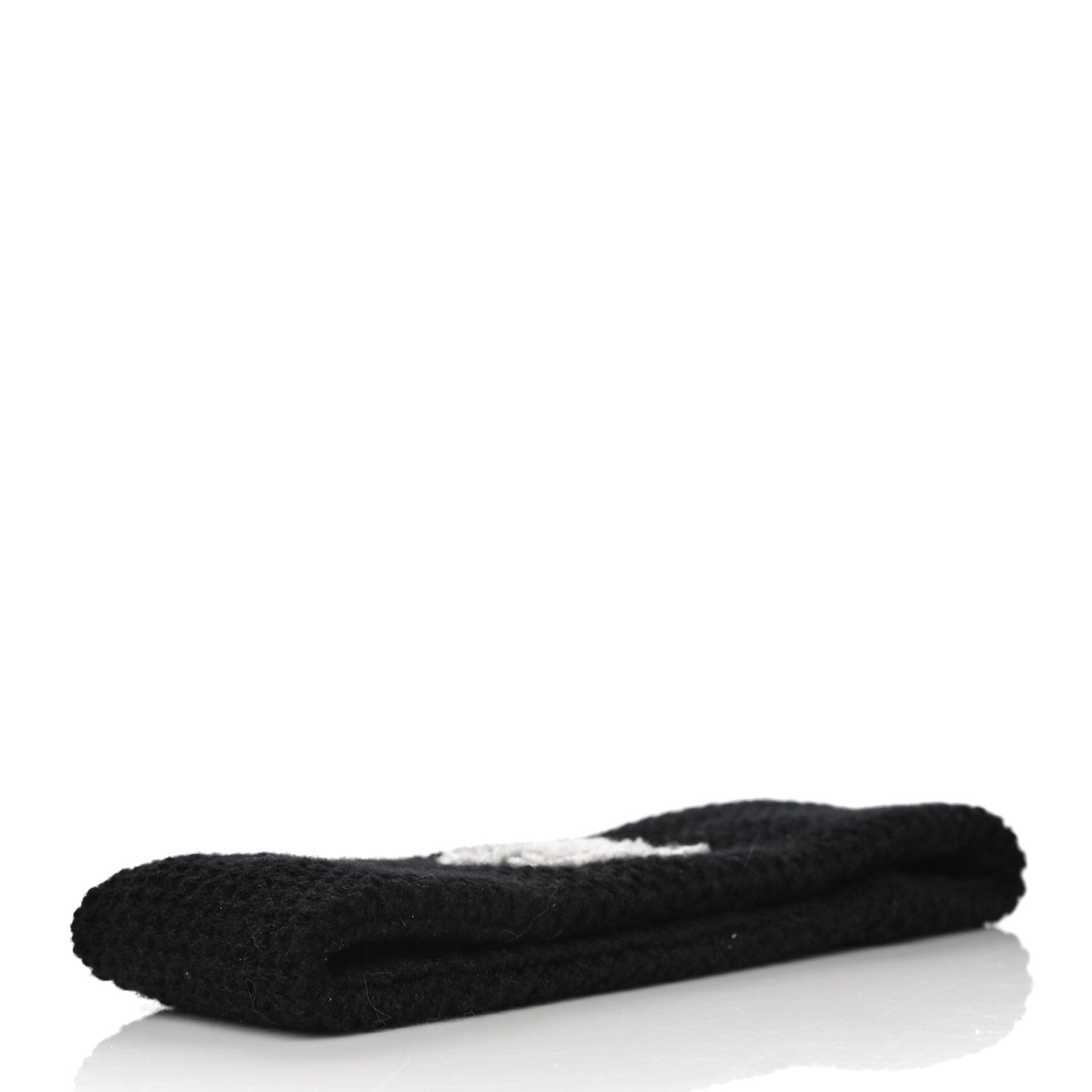 Chanel Cashmere CC Headband Black 4 of 8