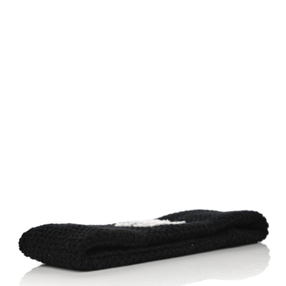 Chanel Cashmere CC Headband Black 4 of 8