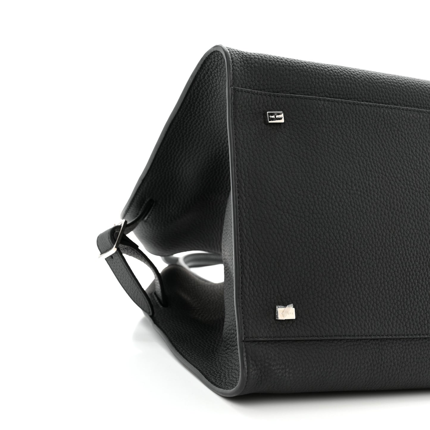 Matte Grained Calfskin Soft Margaux 15 Black
