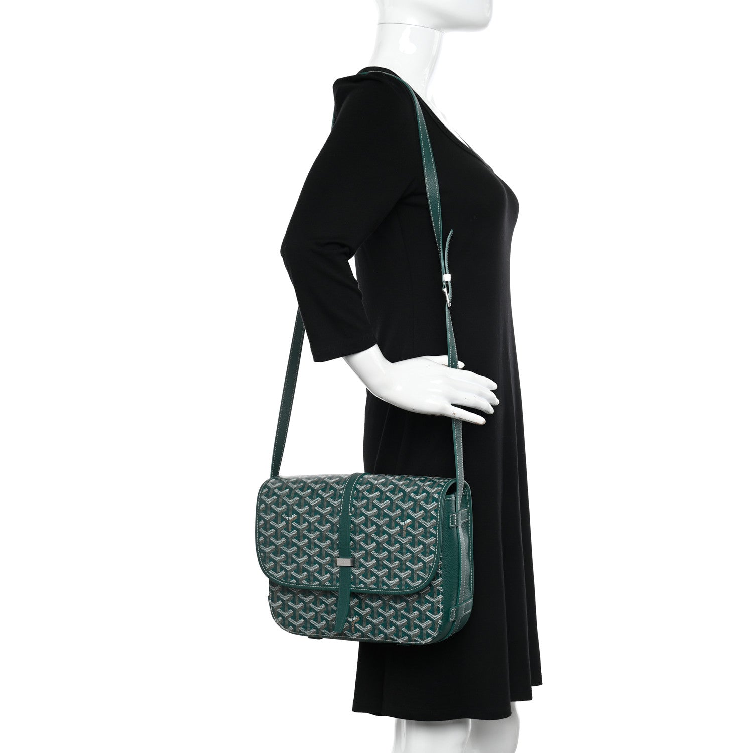 Goyard Goyardine Belvedere II MM Messenger Bag Green 2 of 10
