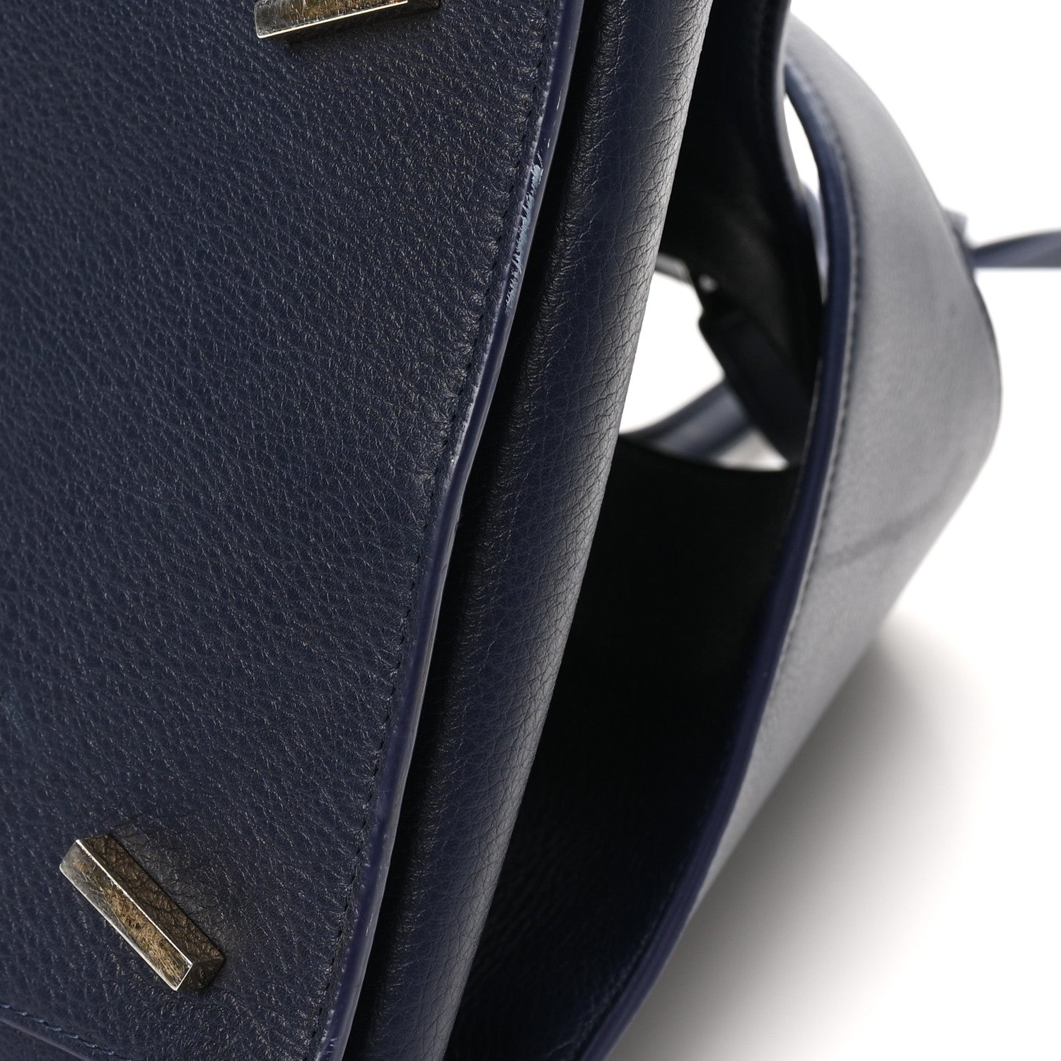 Salvatore Ferragamo Calfskin Large Hug Bag Midnight 10 of 10