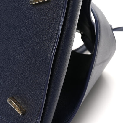 Salvatore Ferragamo Calfskin Large Hug Bag Midnight 10 of 10