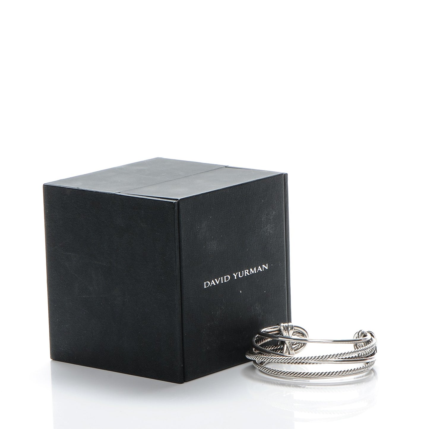 Sterling Silver 24mm Narrow Crossover Cuff